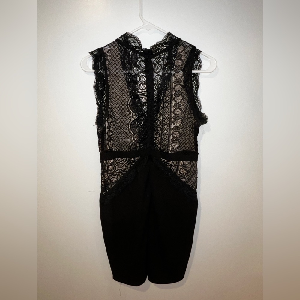Black lace dress